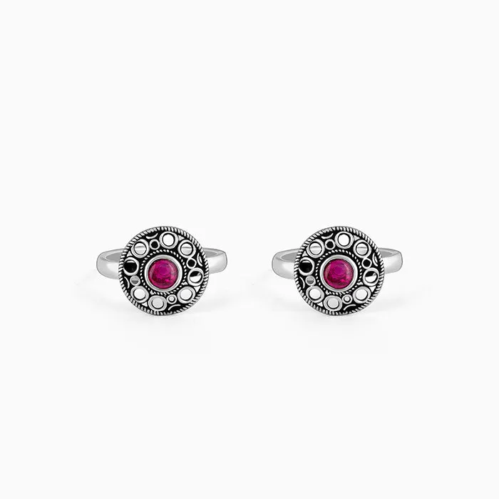Oxidised Silver Twilight Toe Rings Giva