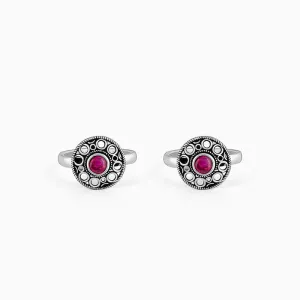 Oxidised Silver Twilight Toe Rings Giva
