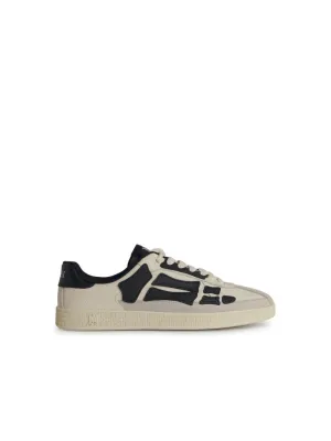 'Pacific Bone' Black Leather Sneakers