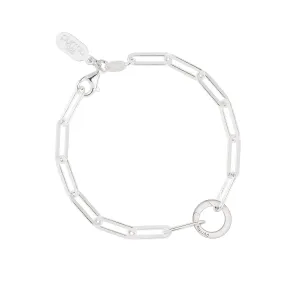 Paperclip Chain Bracelet with Talisman Clip