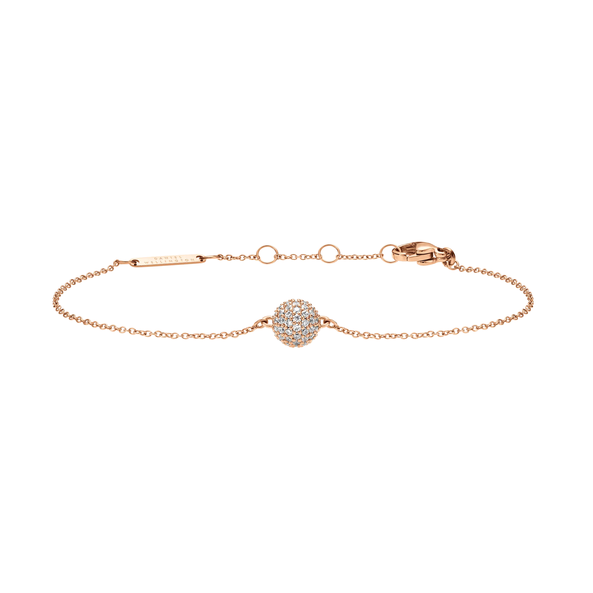 Pavé Crystal Pendant Bracelet Rose Gold Daniel Wellington