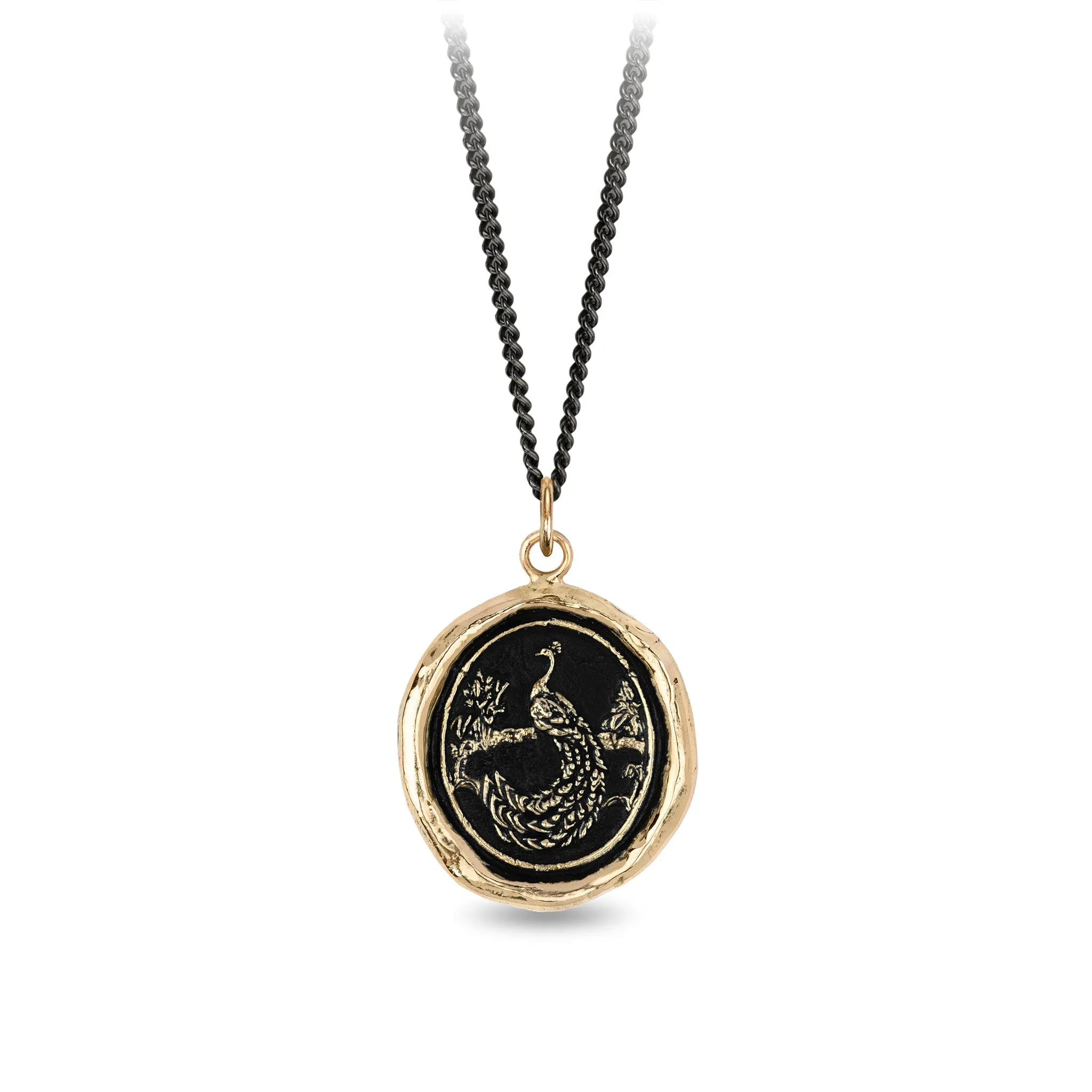 Peacock 14K Gold Signature Talisman