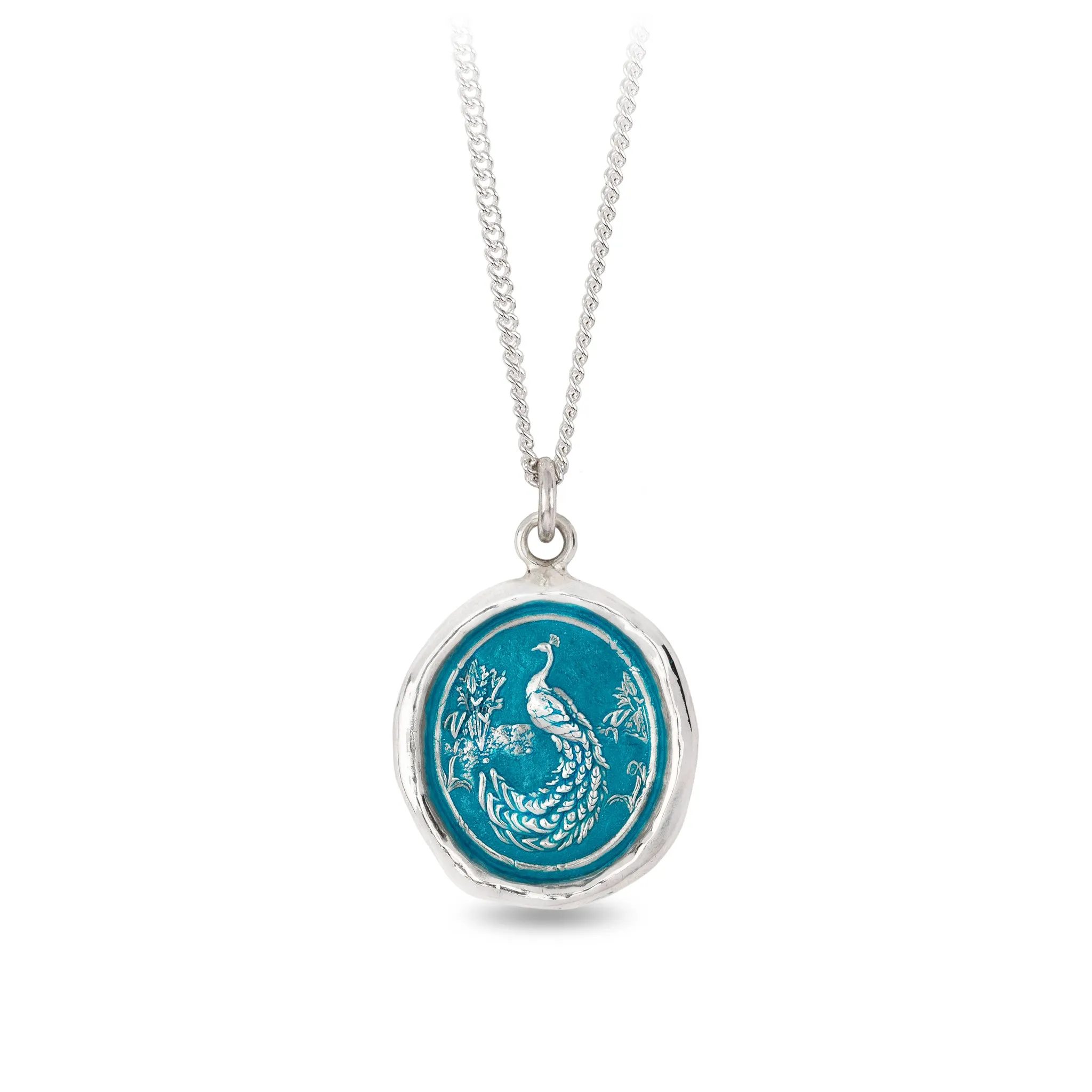 Peacock Talisman - Capri Blue
