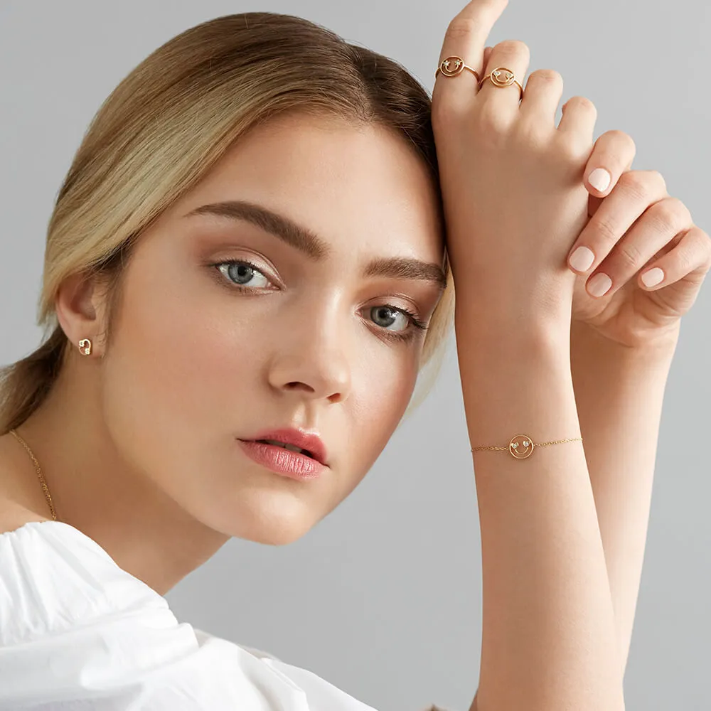 PETIT Beck 14K Gold Ring w. Diamond