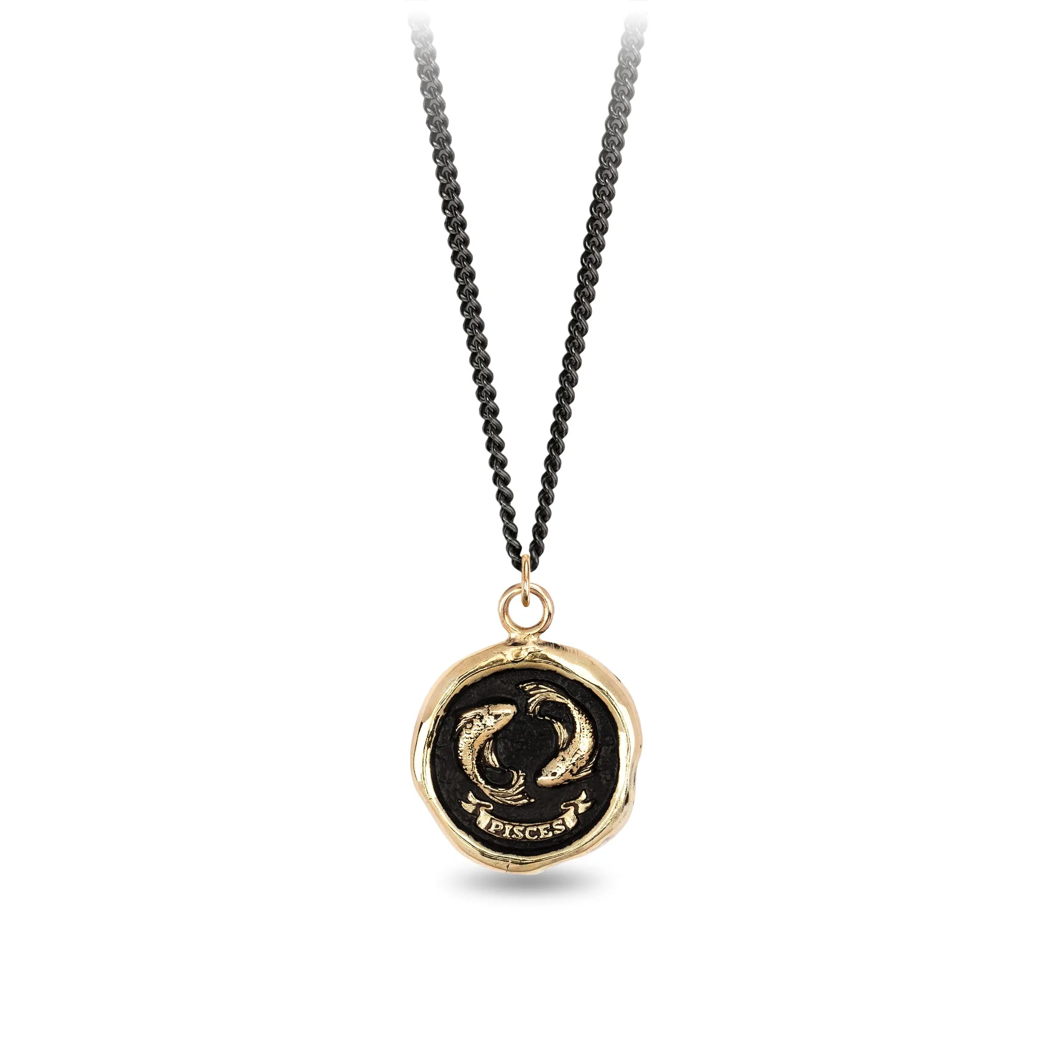 Pisces 14K Gold Zodiac Talisman