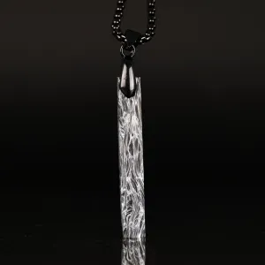 Polar Burl Carbon Fiber Bar Pendant