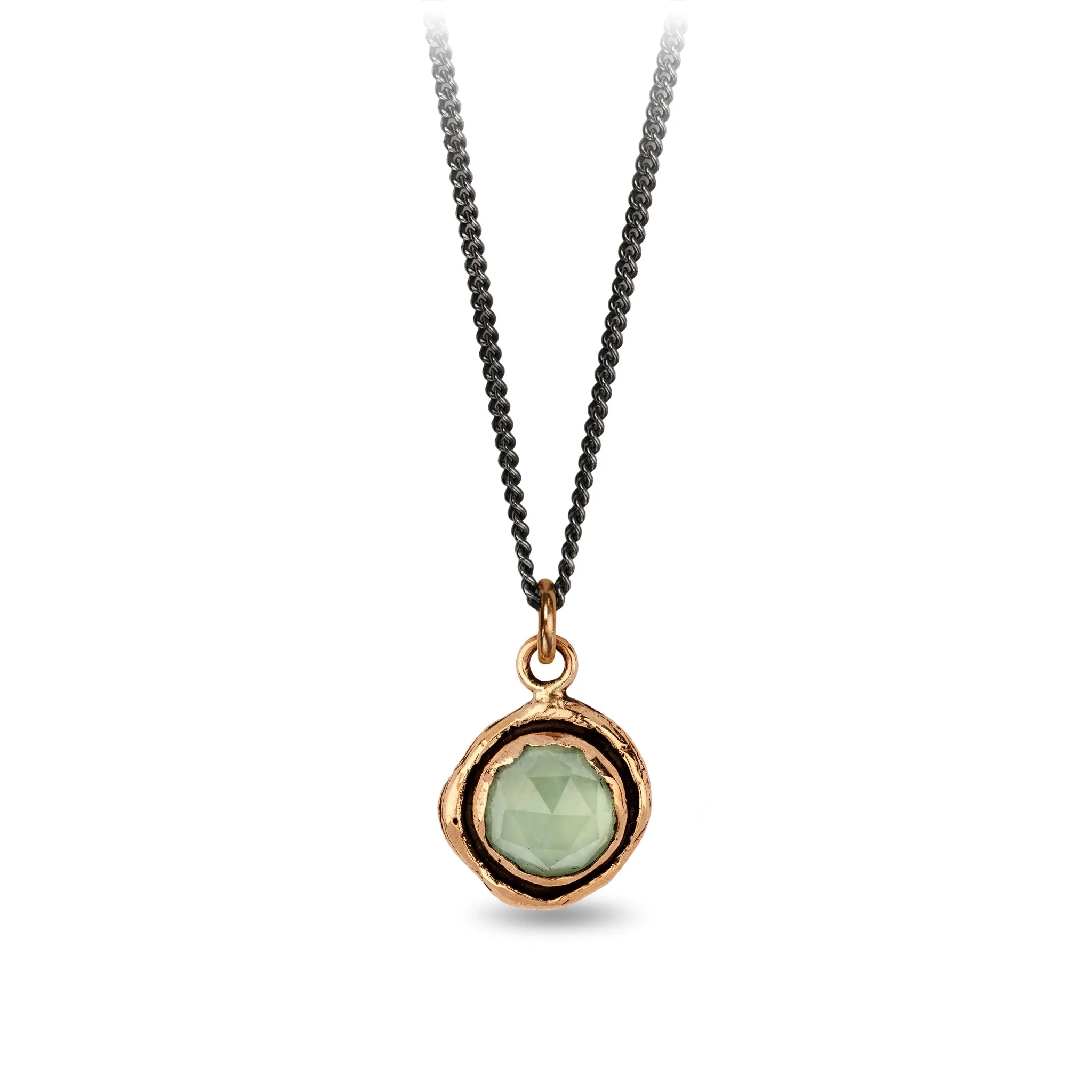 Prehnite Faceted Stone Talisman