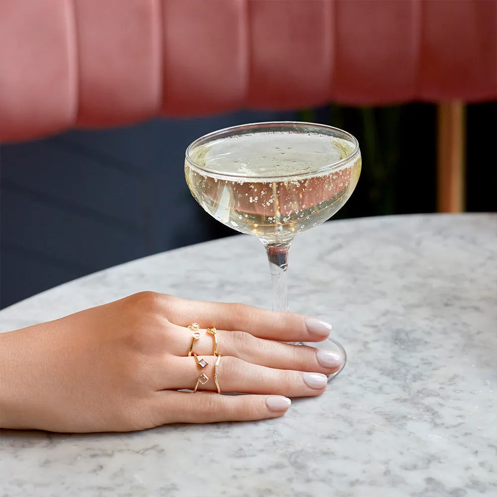 PREMIERE Paola 18K Gold Ring w. Spinel & Pearl