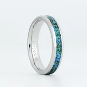 Radiant Turquoise Glowstone Stackable Ring