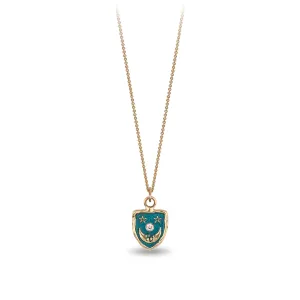 Reflective 14K Gold Appreciation Diamond Set Talisman - True Colors