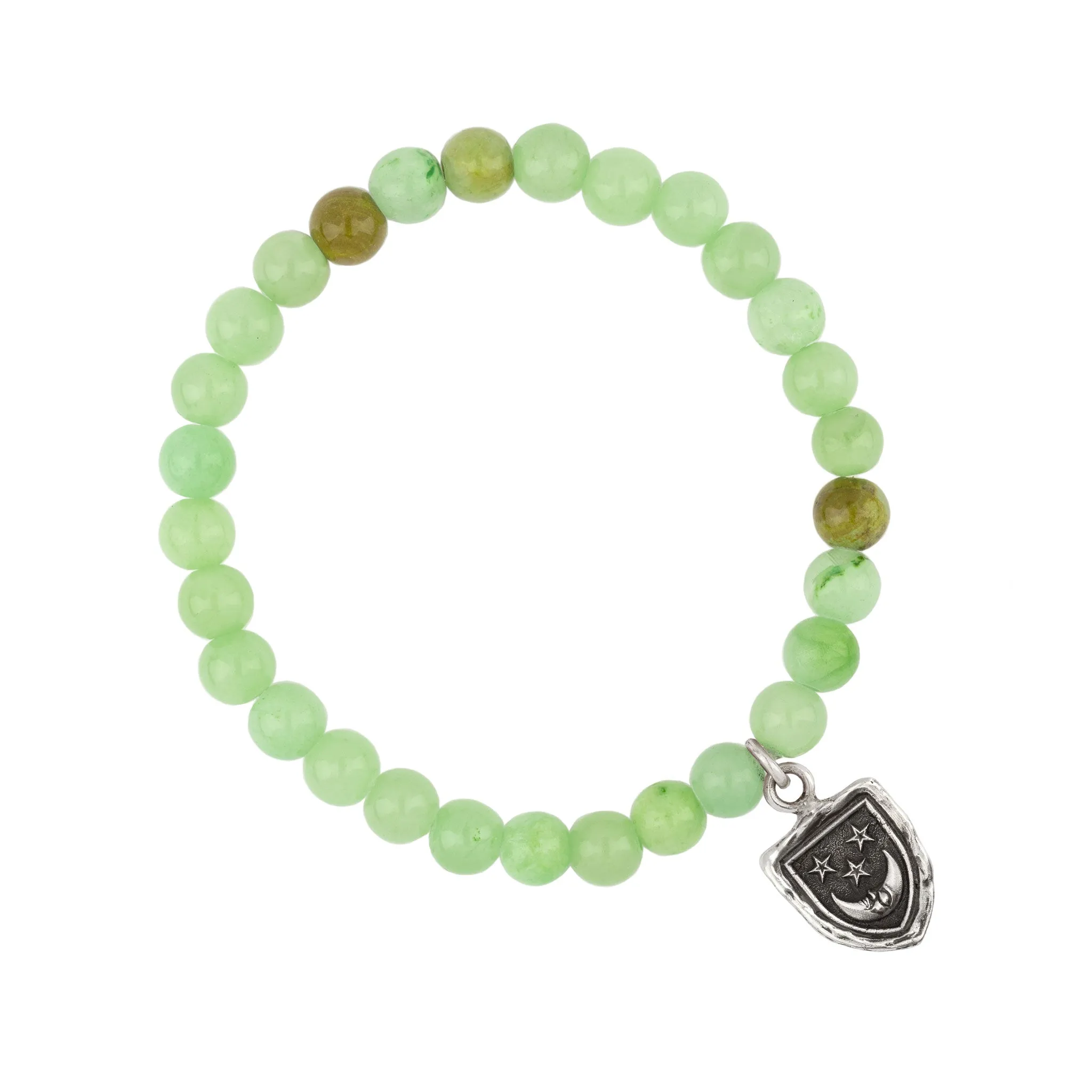 Reflective Appreciation Talisman Stretch Stone Bracelet