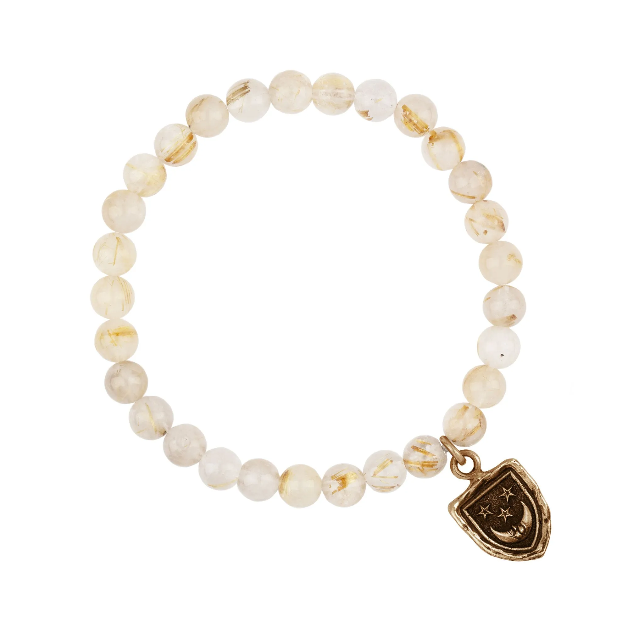 Reflective Appreciation Talisman Stretch Stone Bracelet