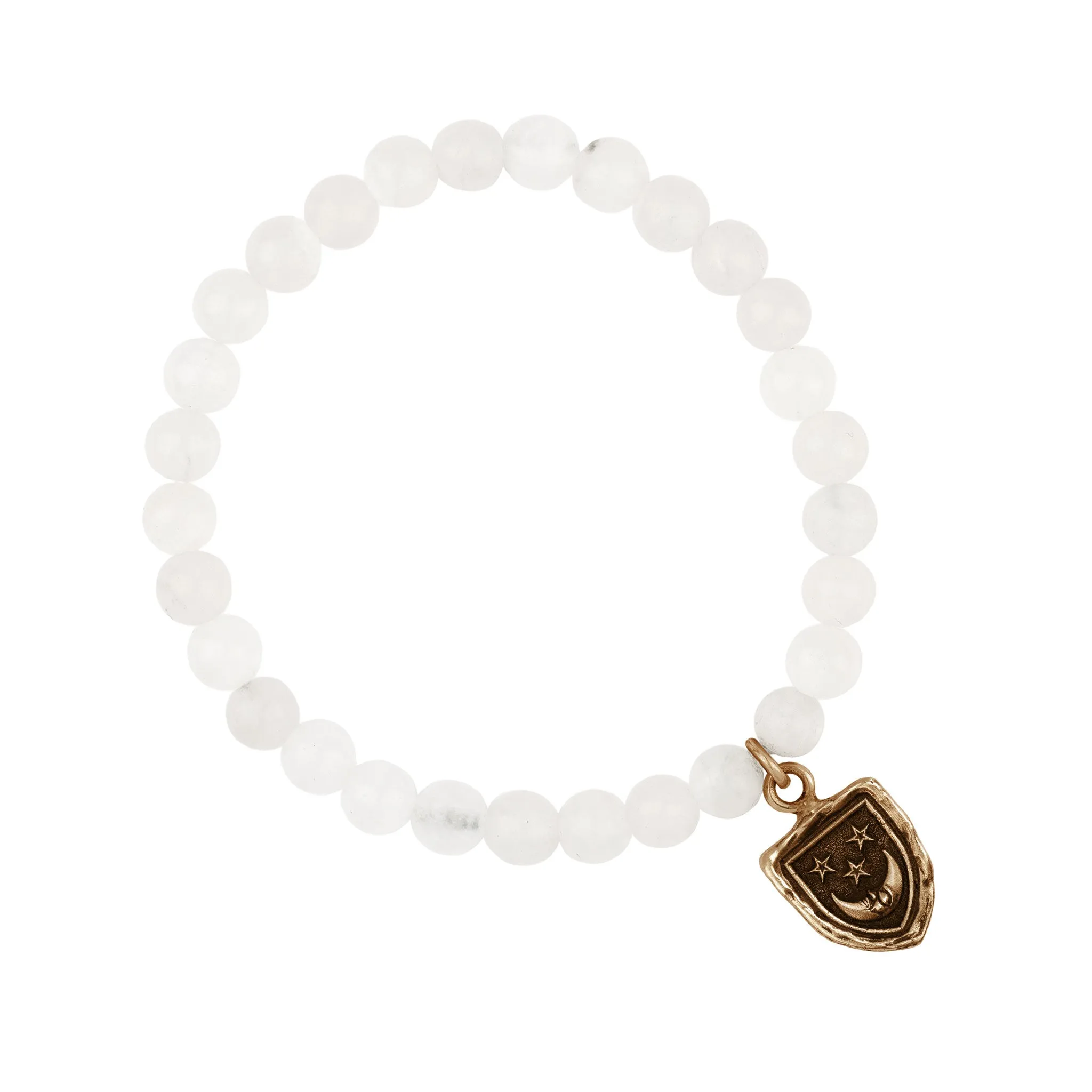 Reflective Appreciation Talisman Stretch Stone Bracelet