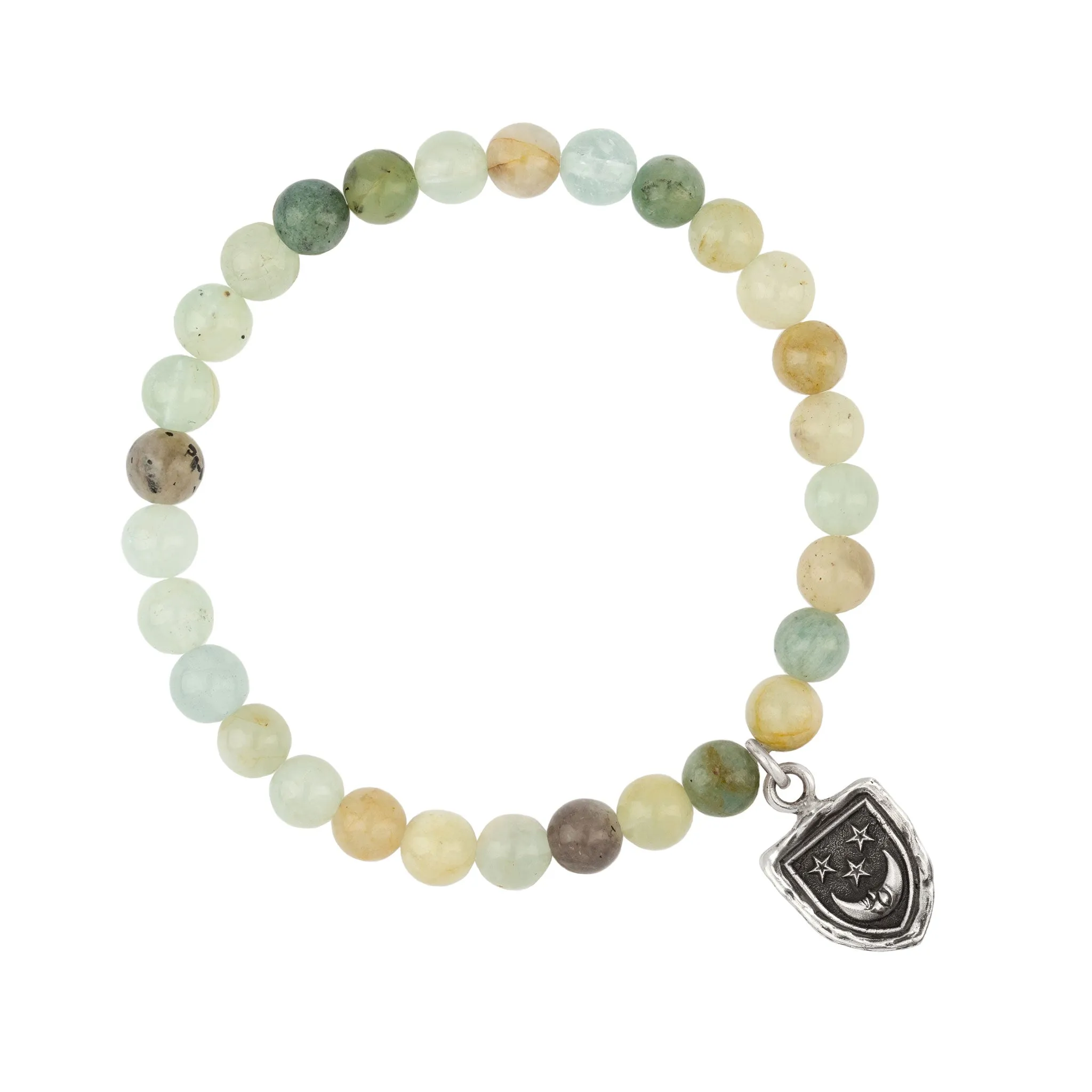 Reflective Appreciation Talisman Stretch Stone Bracelet