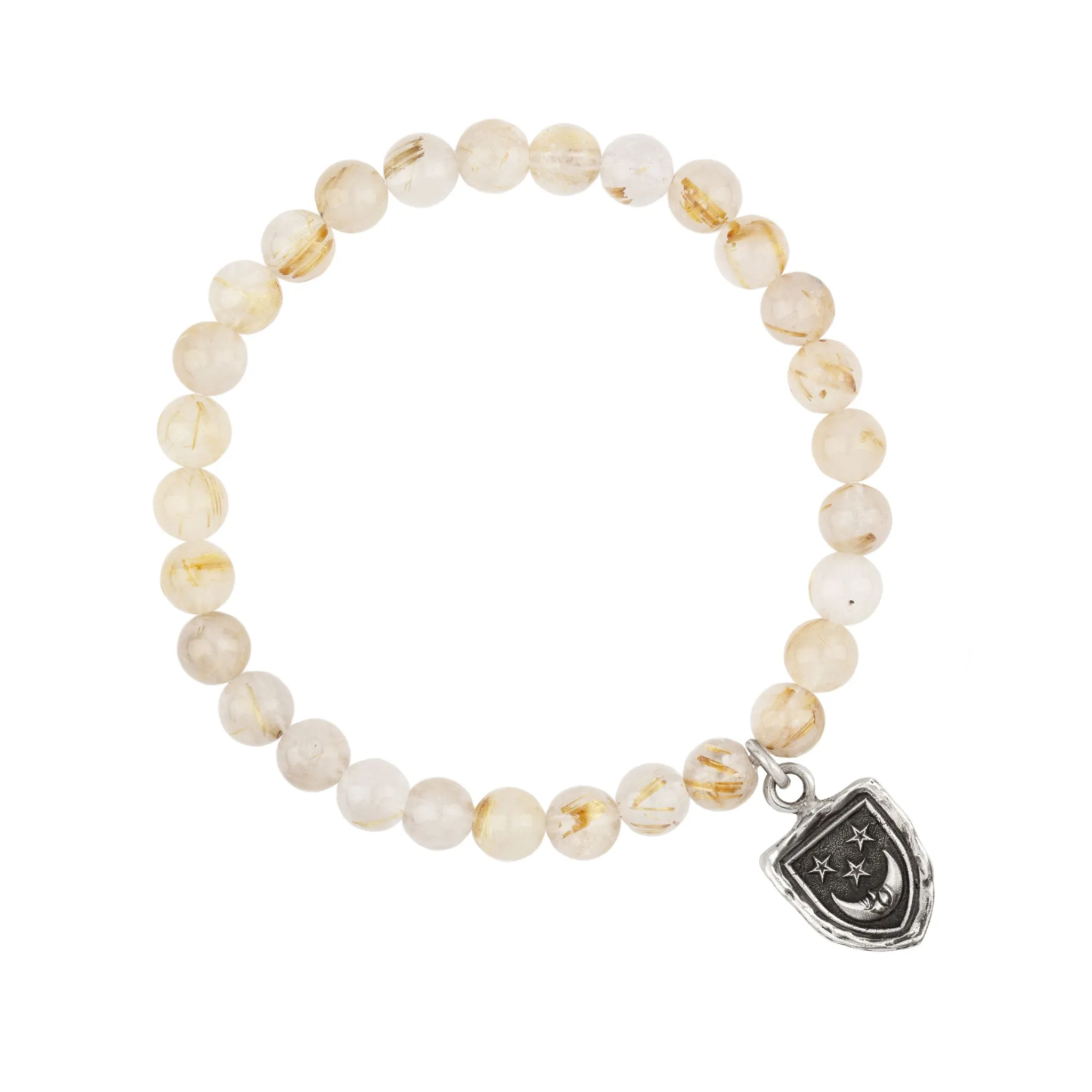 Reflective Appreciation Talisman Stretch Stone Bracelet