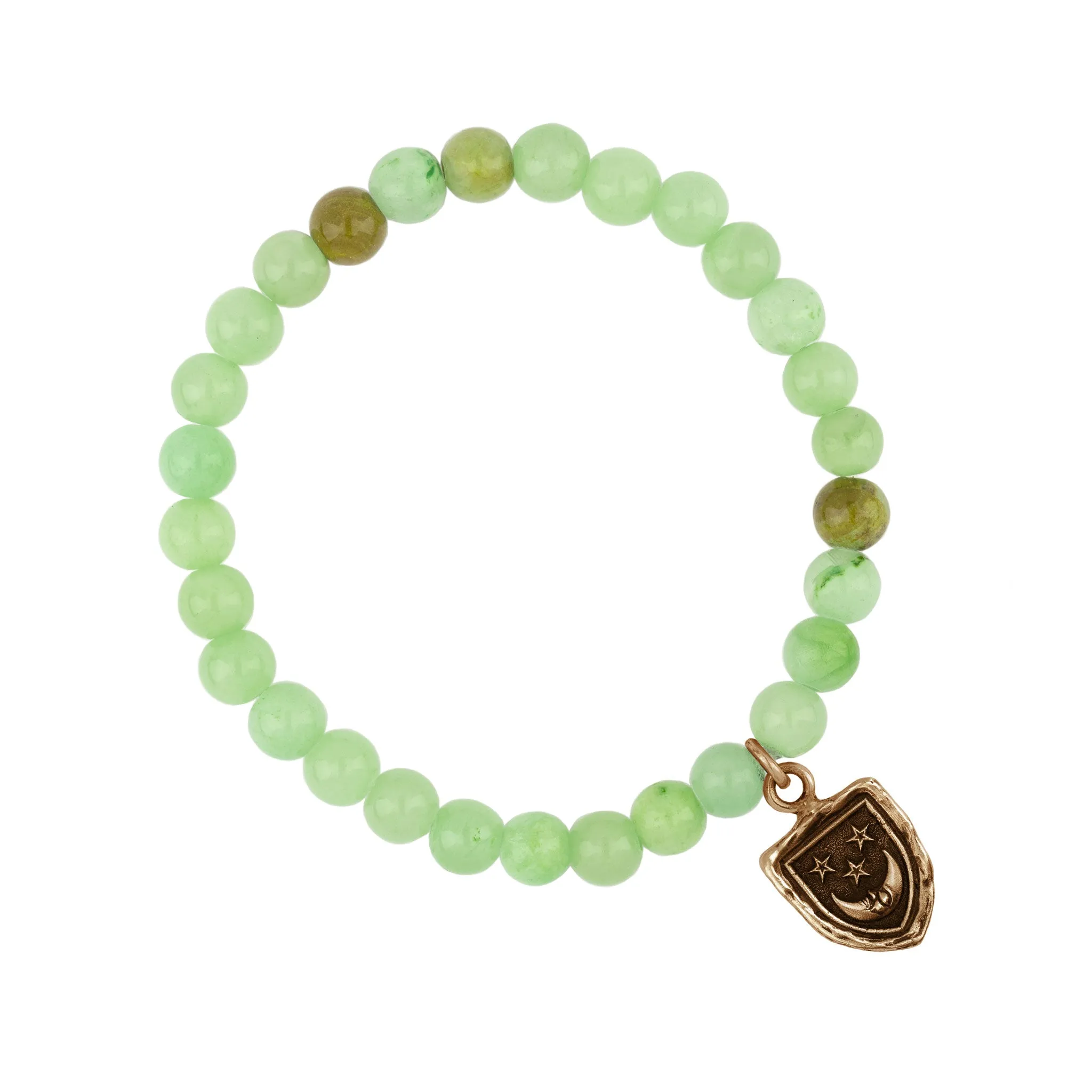 Reflective Appreciation Talisman Stretch Stone Bracelet