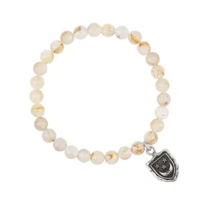Reflective Appreciation Talisman Stretch Stone Bracelet