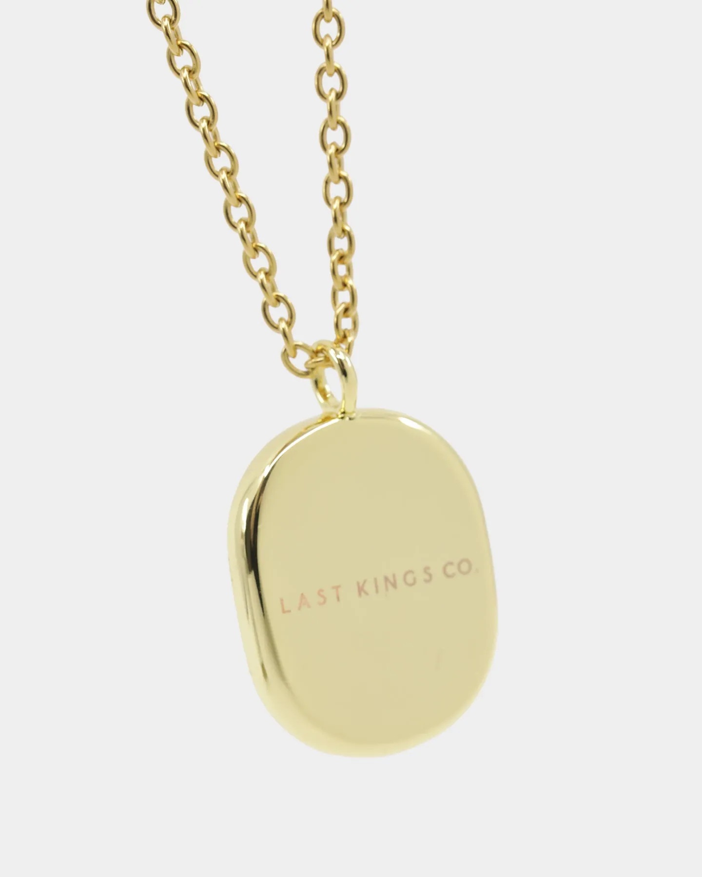 Regalia Monogram Necklace Iced Gold