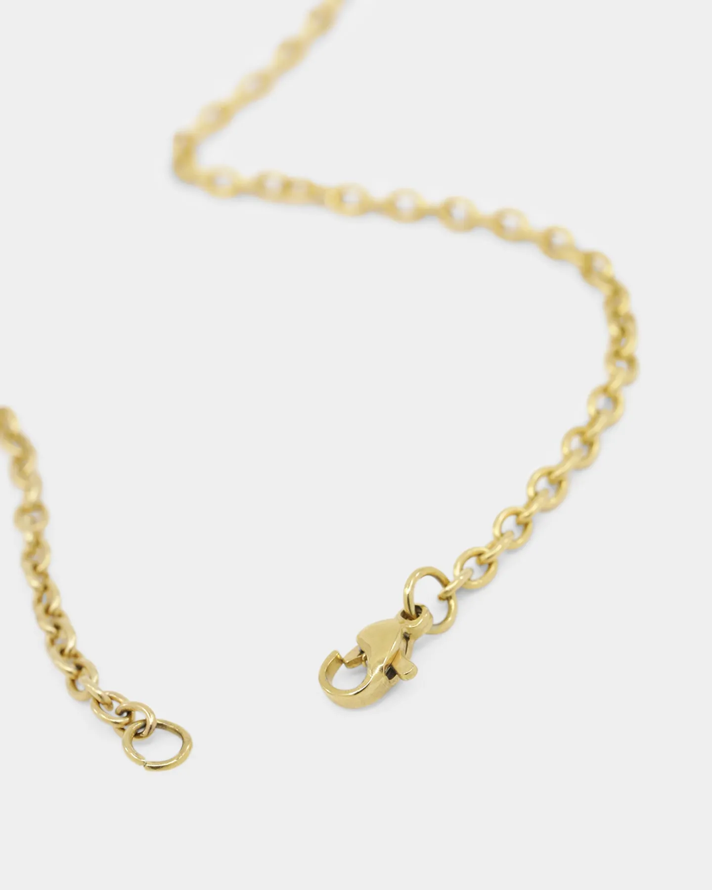 Regalia Monogram Necklace Iced Gold