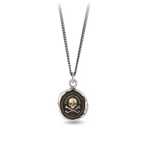 Remember to Live 14K Gold on Silver Talisman