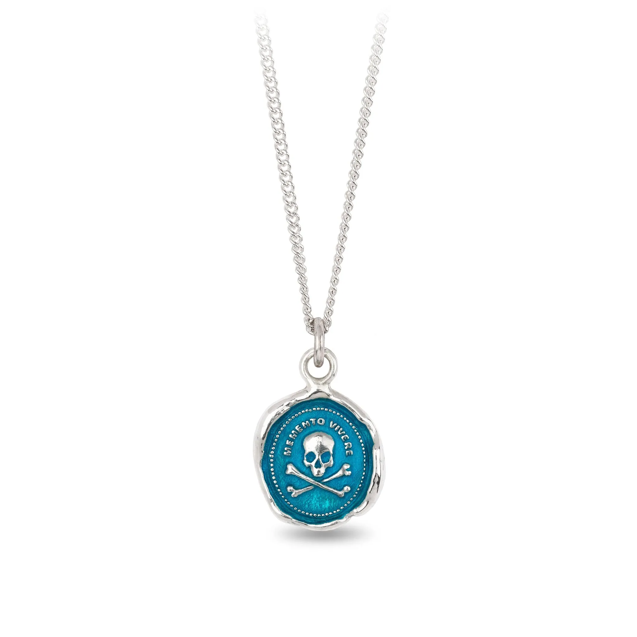 Remember to Live Talisman - Capri Blue