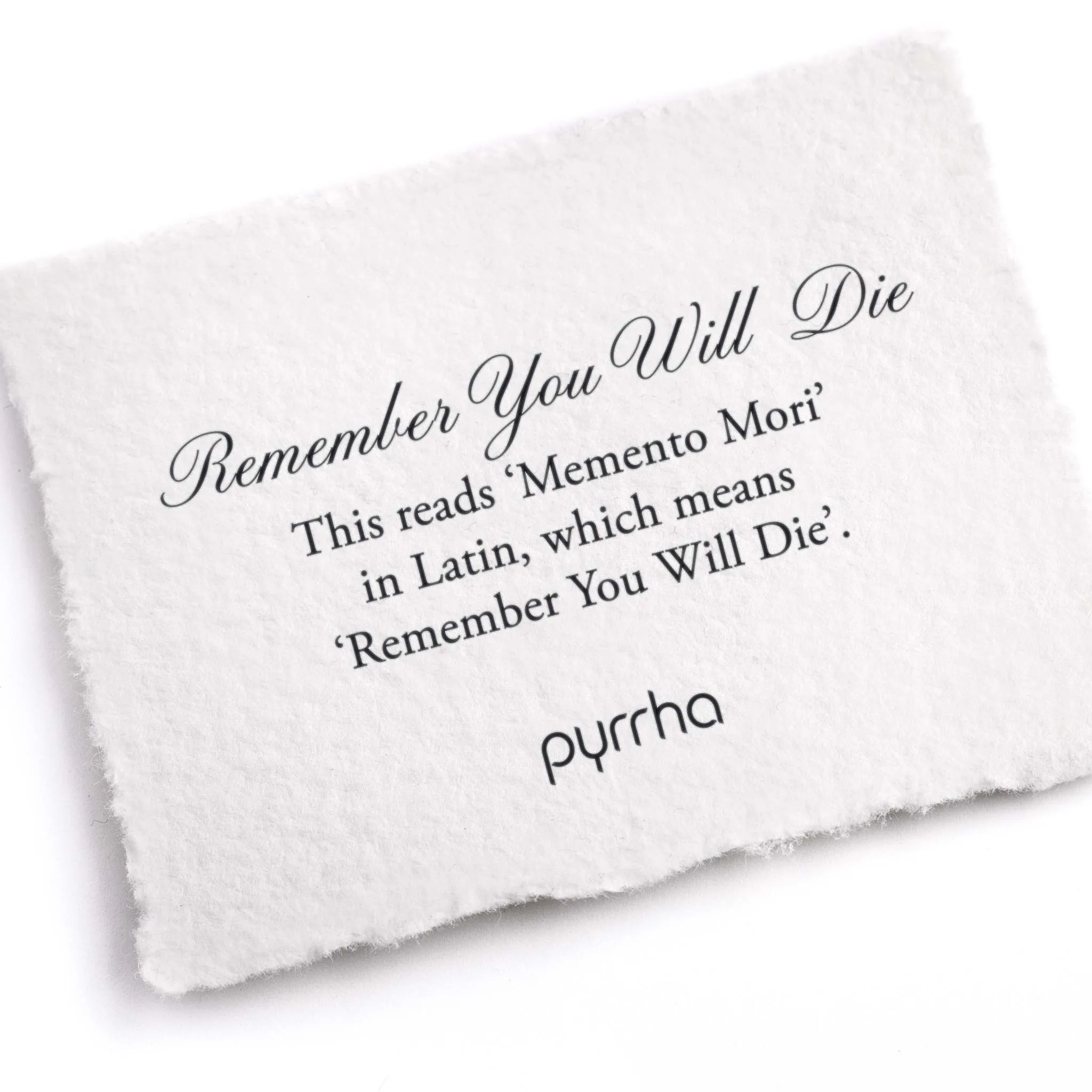 Remember You Will Die Latin Motto Band Ring