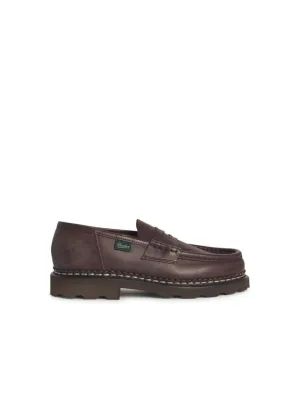 'Remis' Brown Leather Loafers