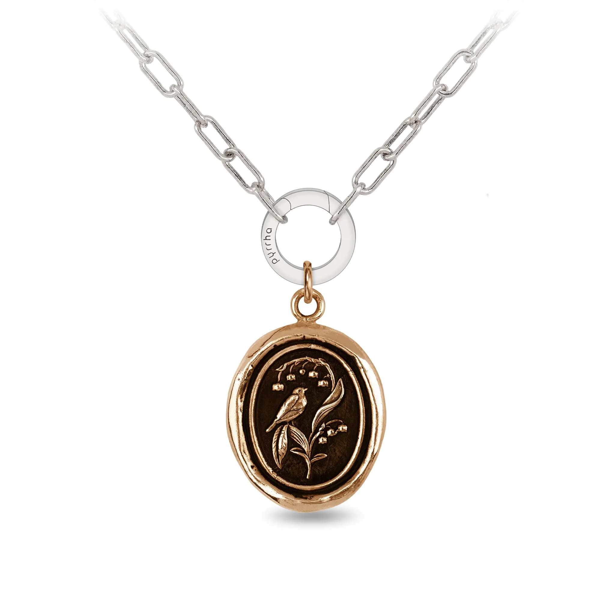 Return to Happiness Small Paperclip Chain Necklace