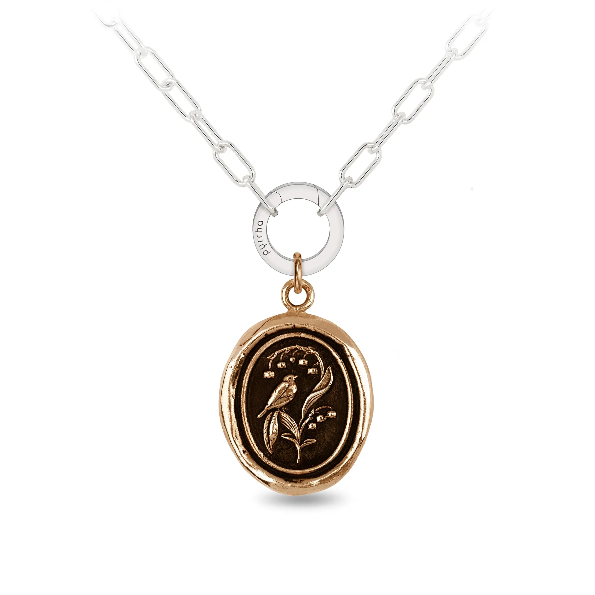 Return to Happiness Small Paperclip Chain Necklace