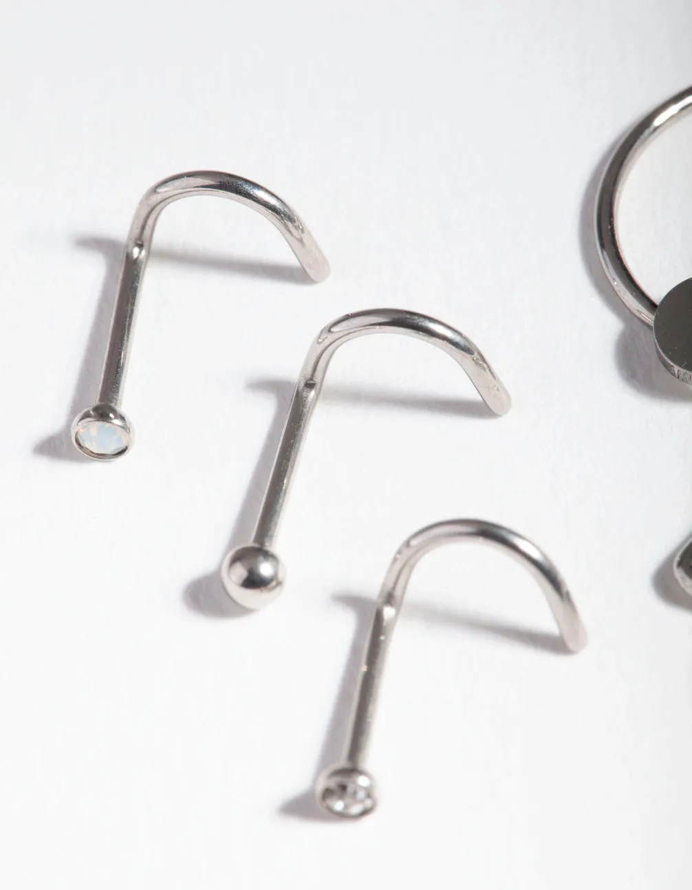 Rhodium Surgical Steel Celestial Nose Jewellery Pack