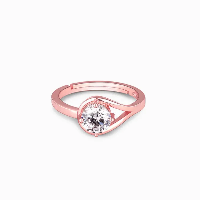 Rose Gold Classic Zircon Ring Giva