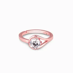 Rose Gold Classic Zircon Ring Giva