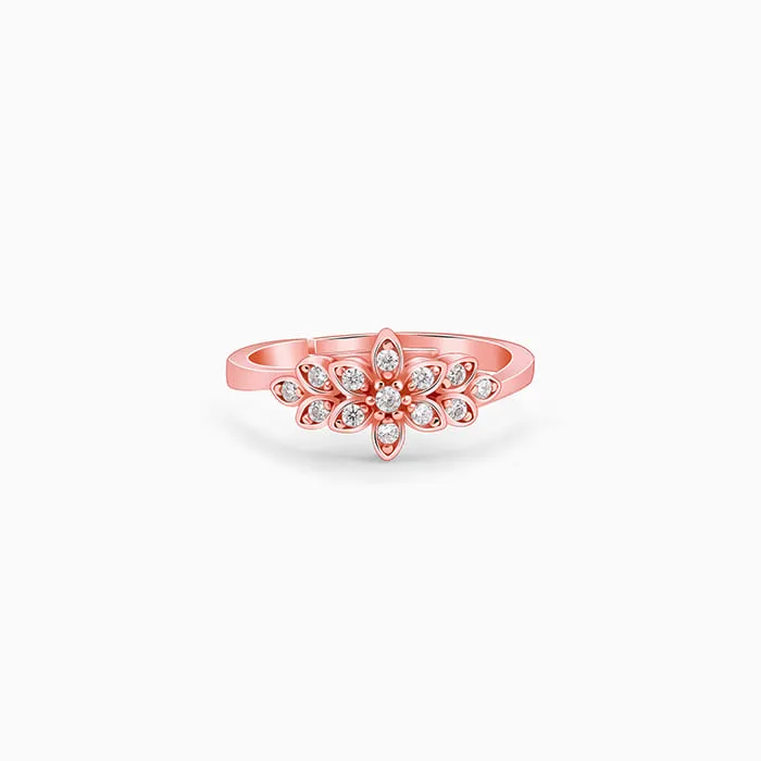 Rose Gold Narcissus Floral Ring Giva