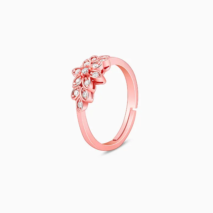 Rose Gold Narcissus Floral Ring Giva