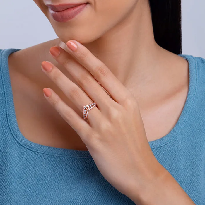 Rose Gold Shiny Vanki Ring Giva