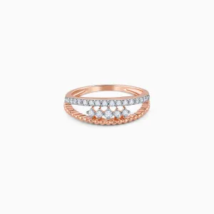 Rose Gold Starlit Halo Diamond Ring Giva