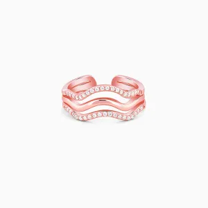 Rose Gold Wave It Off Ring Giva