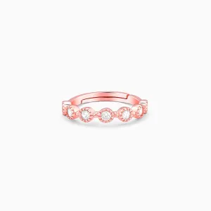 Rose Gold Zircon Melange Ring Giva
