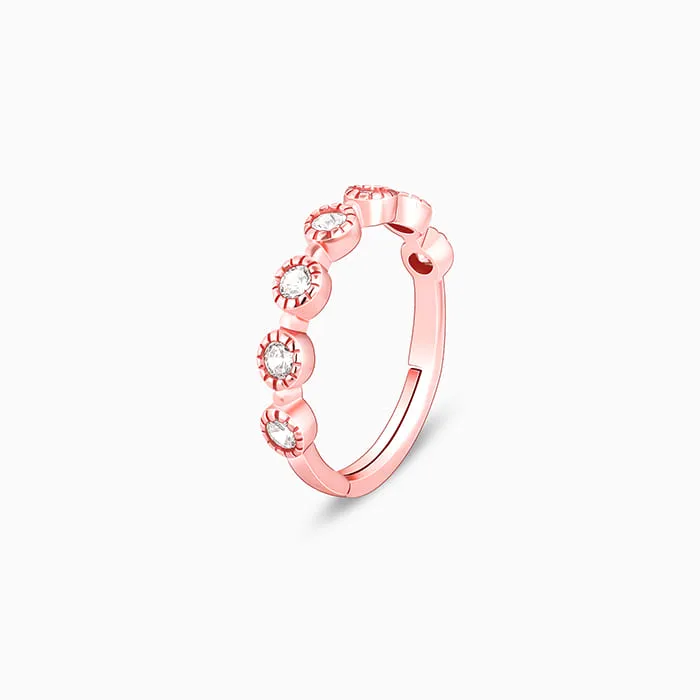Rose Gold Zircon Melange Ring Giva