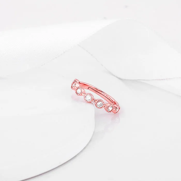 Rose Gold Zircon Melange Ring Giva