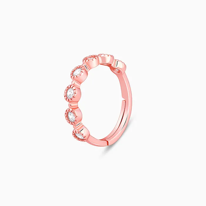 Rose Gold Zircon Melange Ring Giva