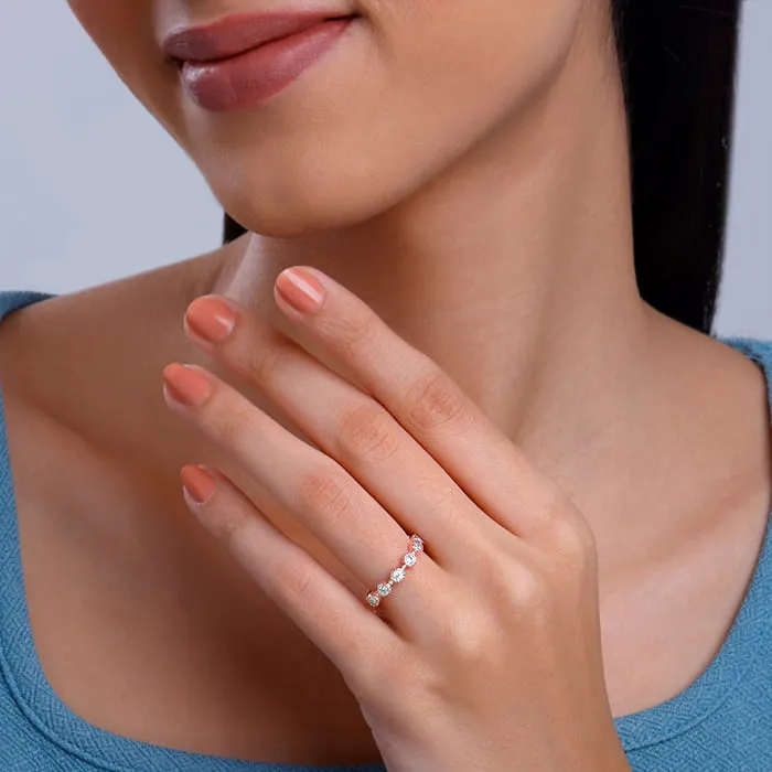 Rose Gold Zircon Melange Ring Giva