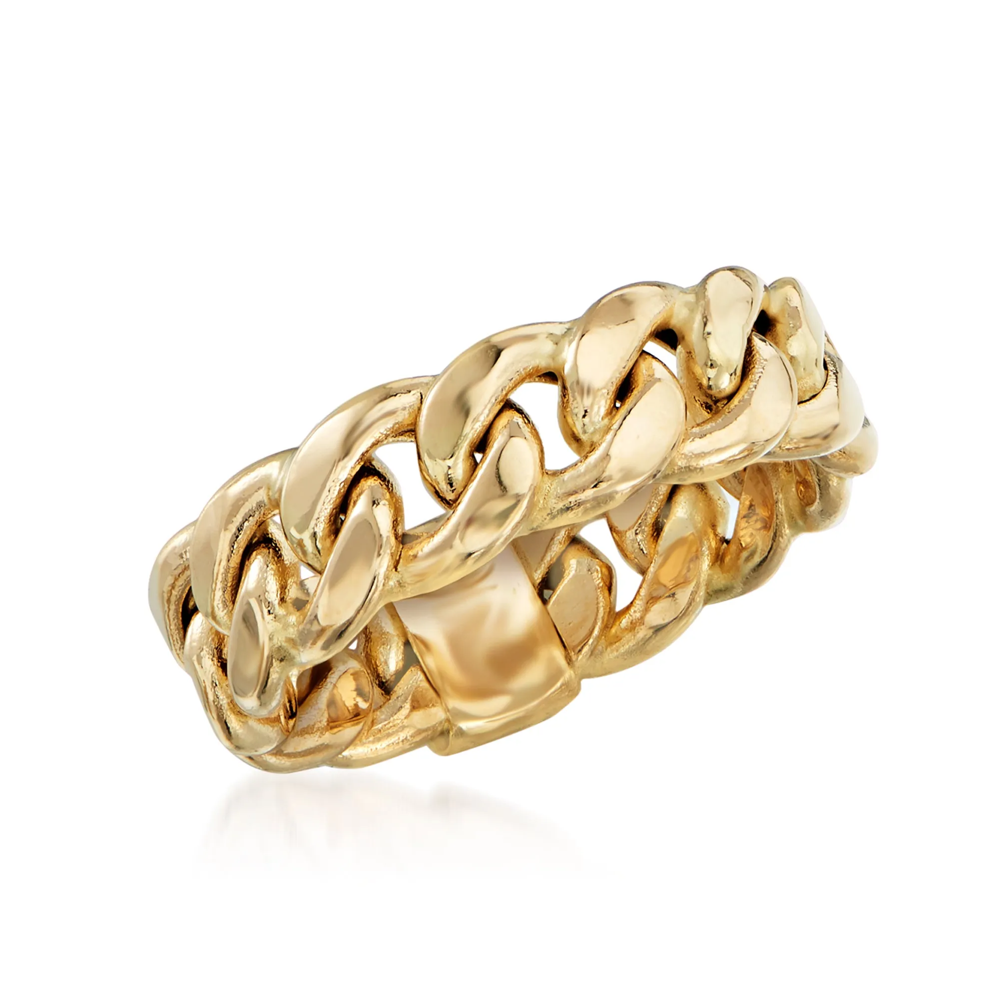 Ross-Simons 14kt Yellow Gold Curb-Link Ring