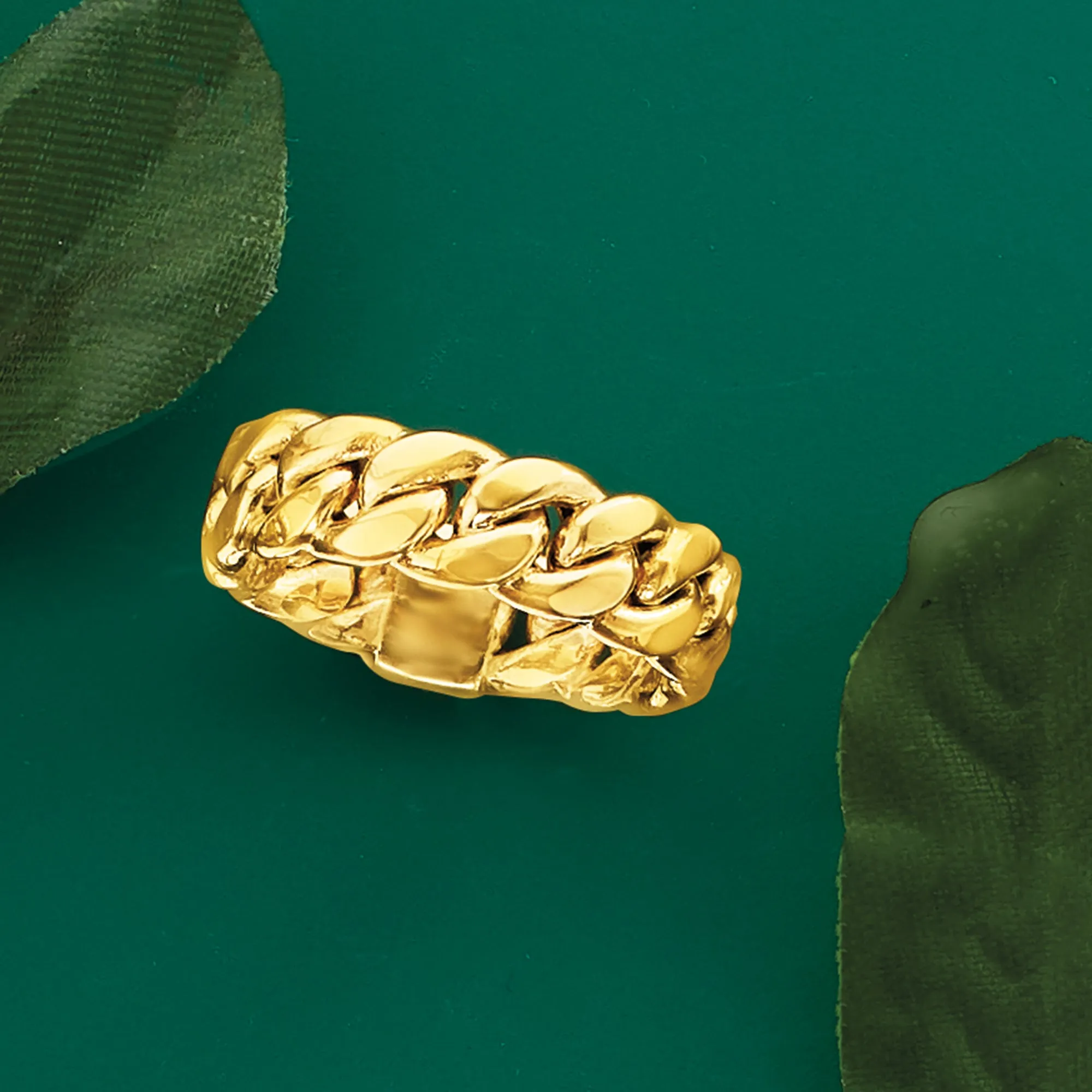 Ross-Simons 14kt Yellow Gold Curb-Link Ring