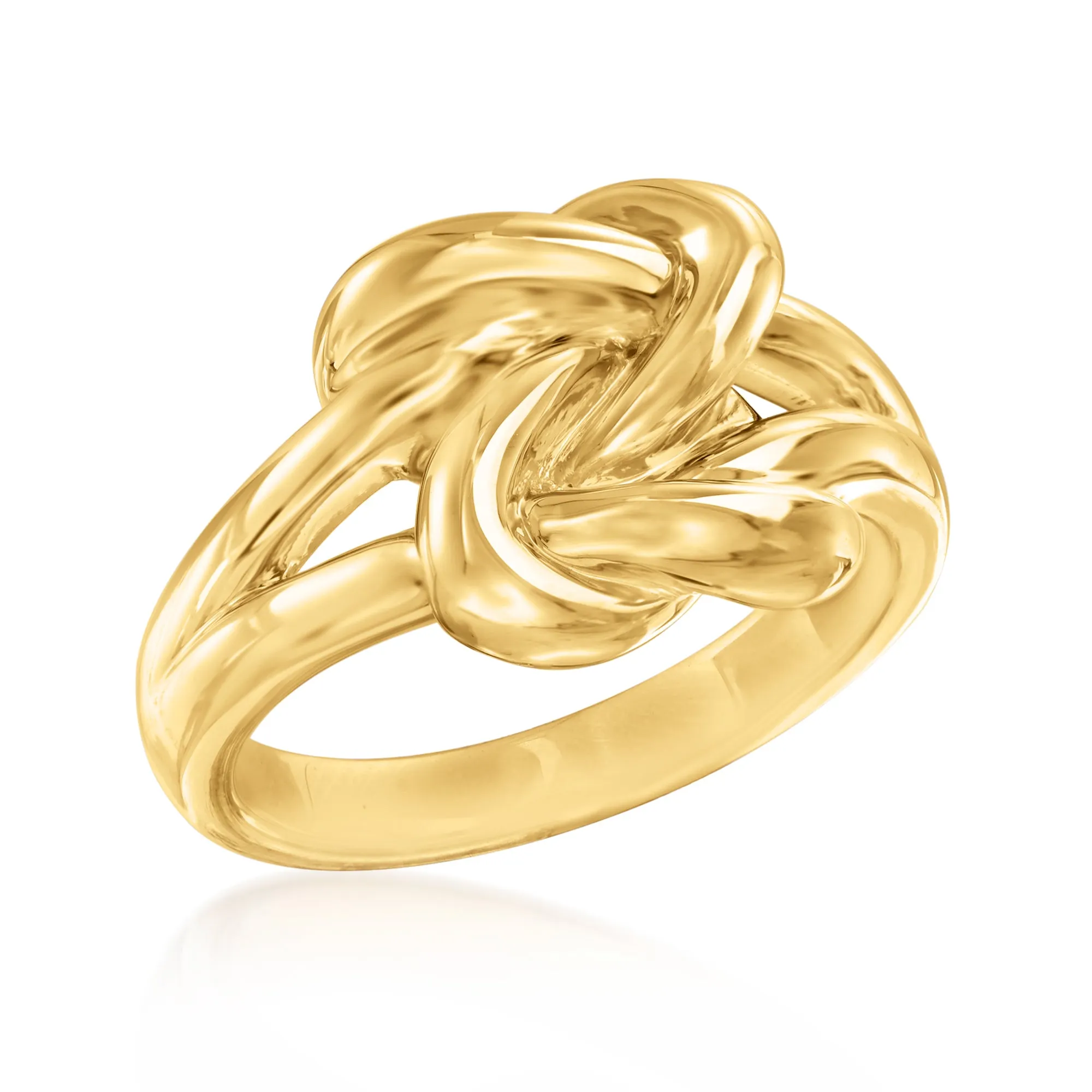 Ross-Simons 14kt Yellow Gold Double Love Knot Ring