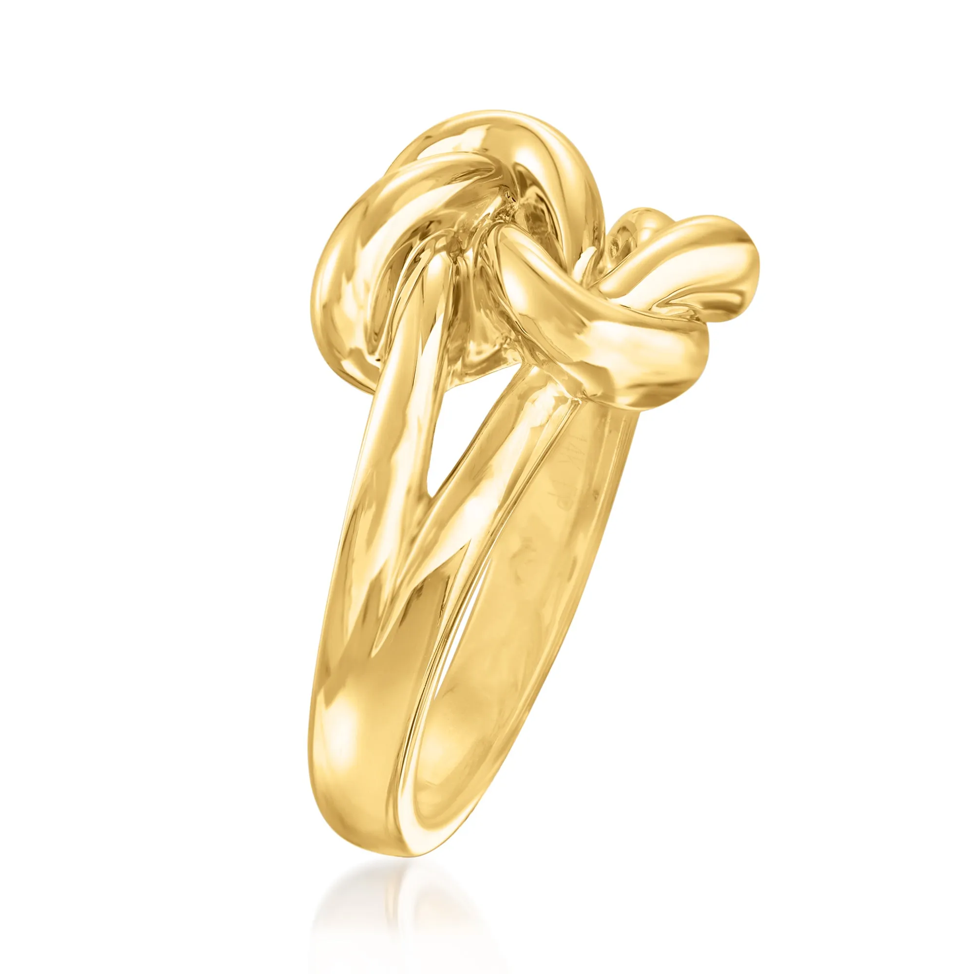 Ross-Simons 14kt Yellow Gold Double Love Knot Ring