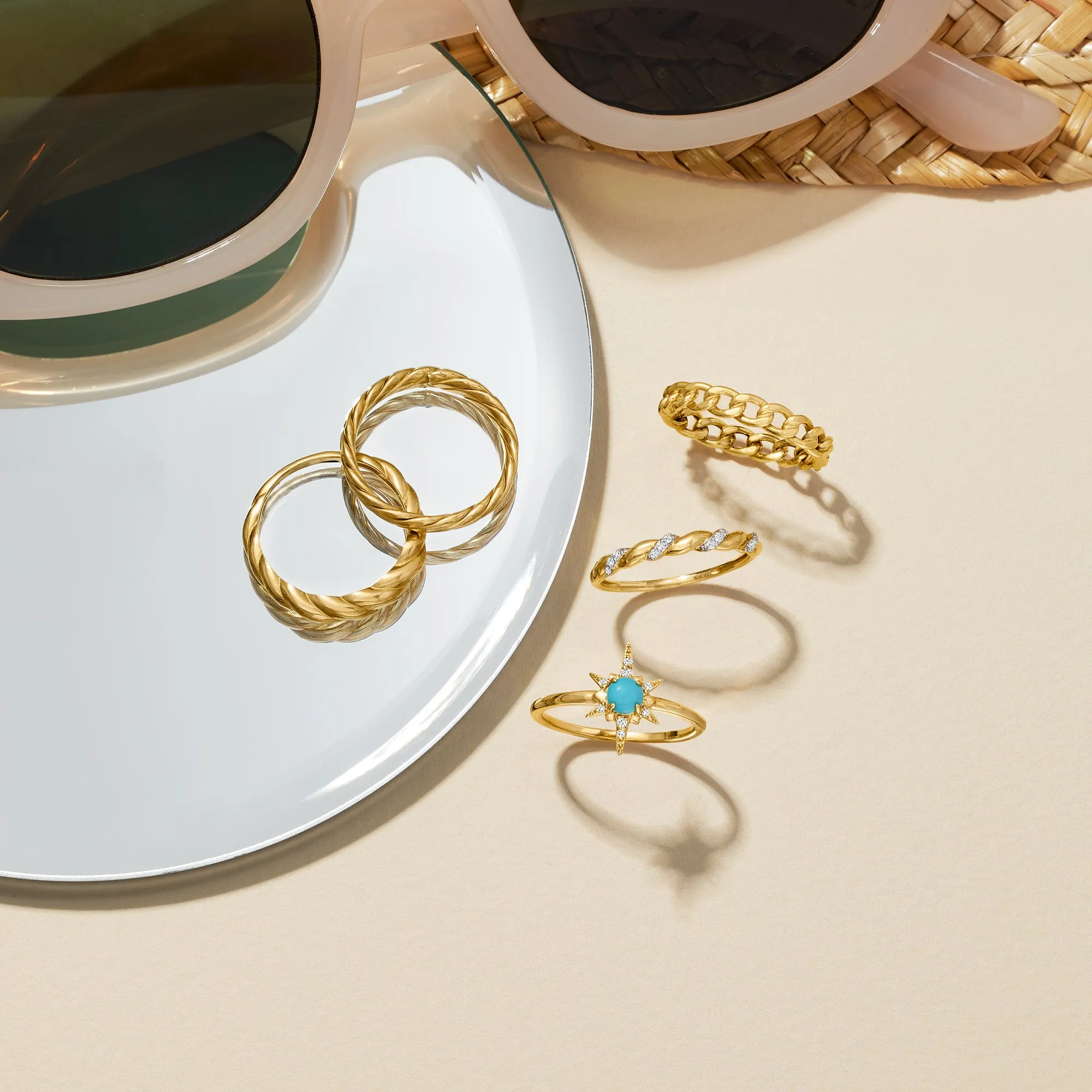 Ross-Simons 14kt Yellow Gold Twisted Ring