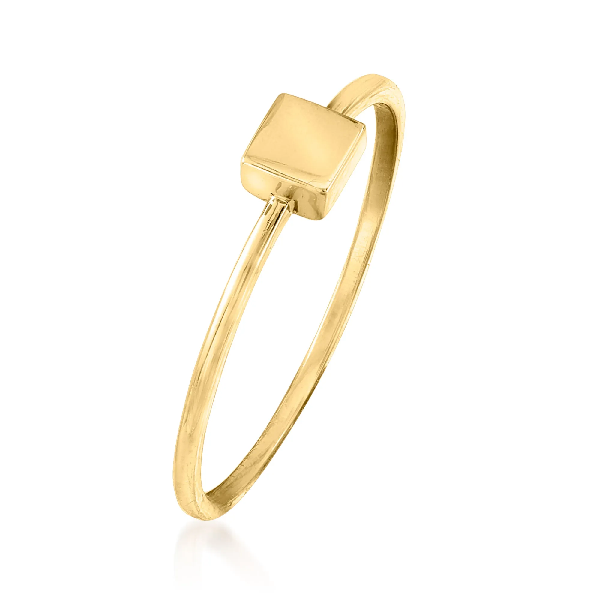 Ross-Simons 18kt Yellow Gold Square Ring