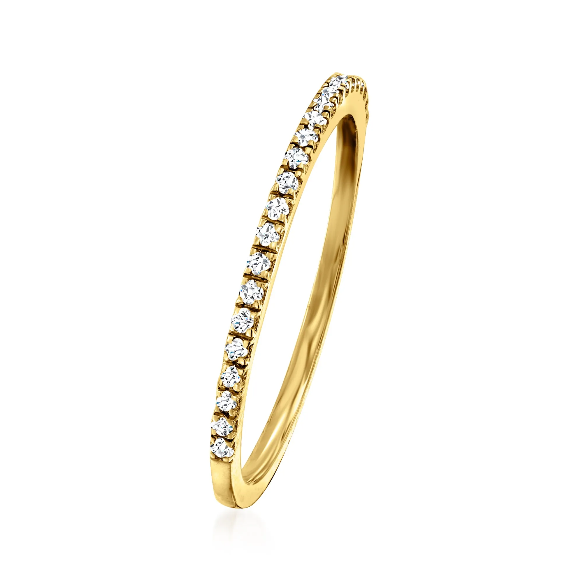 Ross-Simons Diamond Stackable Ring in 14kt Yellow Gold