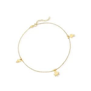 Ross-Simons Italian 14kt Yellow Gold Sea Life Charm Anklet